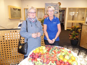 På Handelsbanken fick Rose-Marie Brandstedt en pratstund med Carina Harrysson.